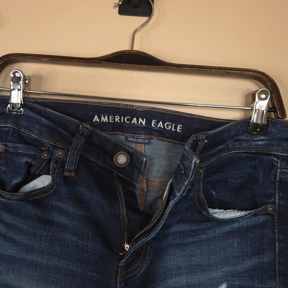 American Eagle Mid-rise Dark Wash Jegging Size 6 - Picture 9 of 12